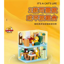 SLUBAN M38-B1225 B1225 1225 M38B1225 38-B1225 non  THÓI QUEN HÀNG NGÀY CỦA GARFIELD ĂN UỐNG bộ đồ chơi xếp lắp ráp ghép mô hình Movie & Game GARFIELD IT'S CAT'S LIFE Phim Và Trò Chơi 194 khối