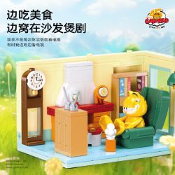 SLUBAN M38-B1226 B1226 1226 M38B1226 38-B1226 non  GARFIELD DAILY GIỜ CHIẾU PHIM bộ đồ chơi xếp lắp ráp ghép mô hình Movie & Game GARFIELD IT'S CAT'S LIFE Phim Và Trò Chơi