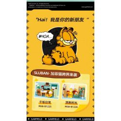 SLUBAN M38-B1226 B1226 1226 M38B1226 38-B1226 non  GARFIELD DAILY GIỜ CHIẾU PHIM bộ đồ chơi xếp lắp ráp ghép mô hình Movie & Game GARFIELD IT'S CAT'S LIFE Phim Và Trò Chơi