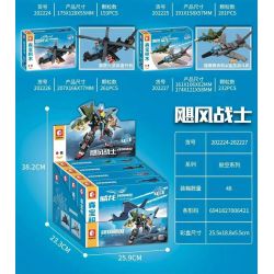 SEMBO 202224 202225 202226 202227 non  QUỐC GIA HÙNG MẠNH CUỒNG PHONG CHIẾN BINH 4 TỔ HỢP bộ đồ chơi xếp lắp ráp ghép mô hình Military Army Quân Sự Bộ Đội 887 khối