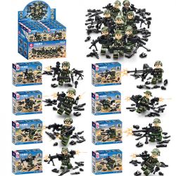 SEMBO 1384 1385 1386 1387 1388 1389 1390 1391 non  THIẾT BỊ HẠNG NẶNG IRON-BLOED LỰC LƯỢNG ĐẶC BIỆT CỦA QUÂN ĐỘI 8 MẪU bộ đồ chơi xếp lắp ráp ghép mô hình Military Army Quân Sự Bộ Đội 146 khối