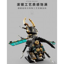 TAKUKI T7002 7002 non  STEAM DA VINCI SAW ARMOR ĐƯỢC TẢI LẠI bộ đồ chơi xếp lắp ráp ghép mô hình STEAM DAVINCI