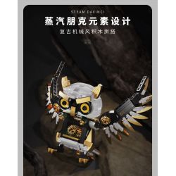 TAKUKI T7003 7003 non  HƠI NƯỚC DA VINCI CÚ bộ đồ chơi xếp lắp ráp ghép mô hình STEAM DAVINCI