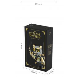 TAKUKI T7003 7003 non  HƠI NƯỚC DA VINCI CÚ bộ đồ chơi xếp lắp ráp ghép mô hình STEAM DAVINCI