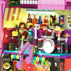 ZHEGAO DZ6003 6003 non  THẾ GIỚI ĐÀN GUITAR bộ đồ chơi xếp lắp ráp ghép mô hình 1710 khối