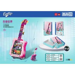 ZHEGAO DZ6003 6003 non  THẾ GIỚI ĐÀN GUITAR bộ đồ chơi xếp lắp ráp ghép mô hình 1710 khối