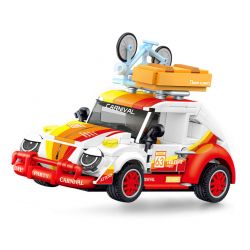 SEMBO 714026 non  THẾ GIỚI XE SANG ĐI ĐƯỜNG TRƯỜNG bộ đồ chơi xếp lắp ráp ghép mô hình Racers Đua Tốc Độ 343 khối