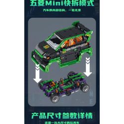 PanlosBrick 685013 Panlos Brick 685013 non  ĐƯỢC ỦY QUYỀN BỞI WULING SỬA ĐỔI MINI tỷ lệ 1:10 bộ đồ chơi xếp lắp ráp ghép mô hình  WULING AUTHORIZED Kỹ Thuật Công Nghệ Cao Mô Hình Phương Tiện