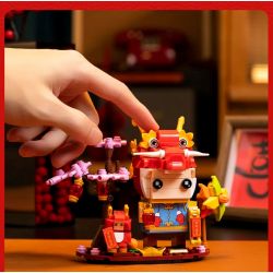 PANTASY 99005 non  NĂM CON RỒNG GIỚI HẠN ĐẦU VUÔNG LONG HIỂU THIÊN bộ đồ chơi xếp lắp ráp ghép mô hình Creator Sáng Tạo 300 khối