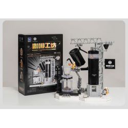 PANTASY 11021 non  XƯỞNG CÀ PHÊ TAIMO bộ đồ chơi xếp lắp ráp ghép mô hình Creator TIMEMORE Sáng Tạo 1000 khối