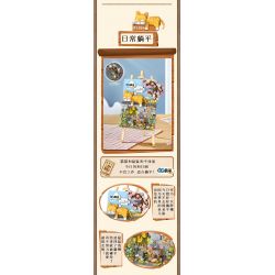 LOZ 1386 non  TRANH BA CHIỀU HÀNG NGÀY NẰM PHẲNG bộ đồ chơi xếp lắp ráp ghép mô hình Art