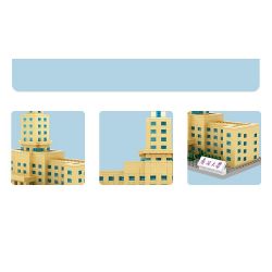 NANKAI UNIVERSITY 3124 non  TÒA NHÀ CHÍNH CỦA ĐẠI HỌC NANKAI bộ đồ chơi xếp lắp ráp ghép mô hình Creator Sáng Tạo 1099 khối