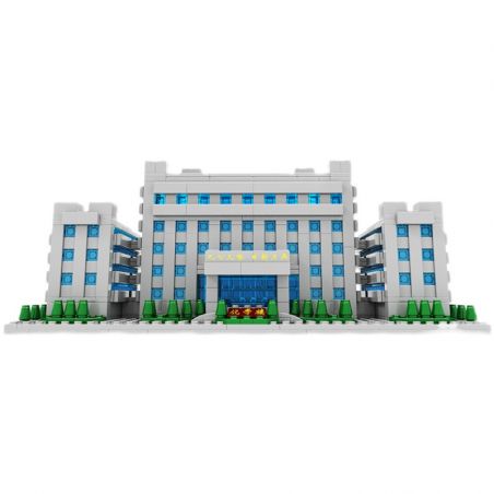 NANKAI UNIVERSITY 3124 non  TÒA NHÀ HÓA HỌC ĐẠI NANKAI bộ đồ chơi xếp lắp ráp ghép mô hình Creator Sáng Tạo 1000 khối