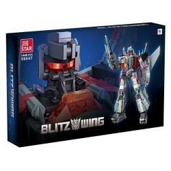 JIESTAR 58047 non  TIA SÉT bộ đồ chơi xếp lắp ráp ghép mô hình Movie & Game BLITZWING Phim Và Trò Chơi 1448 khối