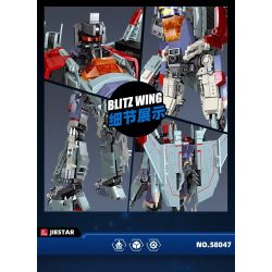 JIESTAR 58047 non  TIA SÉT bộ đồ chơi xếp lắp ráp ghép mô hình Movie & Game BLITZWING Phim Và Trò Chơi 1448 khối