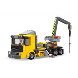 JIESTAR 51027 non  XE ĐẨY MŨI KHOAN bộ đồ chơi xếp lắp ráp ghép mô hình City CITY GLOBAL Thành Phố 272 khối