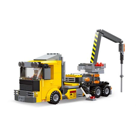 JIESTAR 51027 non  XE ĐẨY MŨI KHOAN bộ đồ chơi xếp lắp ráp ghép mô hình City CITY GLOBAL Thành Phố 272 khối