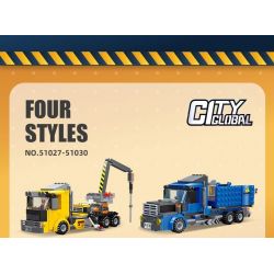 JIESTAR 51027 non  XE ĐẨY MŨI KHOAN bộ đồ chơi xếp lắp ráp ghép mô hình City CITY GLOBAL Thành Phố 272 khối