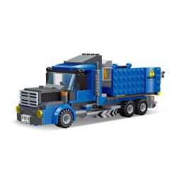 JIESTAR 51028 non  XE BEN LẬT PHÍA SAU bộ đồ chơi xếp lắp ráp ghép mô hình City CITY GLOBAL Thành Phố 267 khối