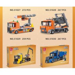 JIESTAR 51029 non  XE TRỤ bộ đồ chơi xếp lắp ráp ghép mô hình City CITY GLOBAL Thành Phố 259 khối