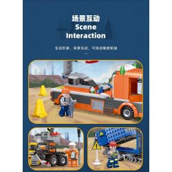 JIESTAR 51030 non  TÀU VẬN CHUYỂN bộ đồ chơi xếp lắp ráp ghép mô hình City CITY GLOBAL Thành Phố 267 khối