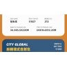 JIESTAR 51030 non  TÀU VẬN CHUYỂN bộ đồ chơi xếp lắp ráp ghép mô hình City CITY GLOBAL Thành Phố 267 khối