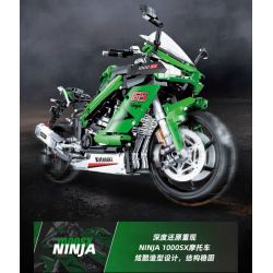 JIESTAR 58053 non  MÔ TÔ KAWASAKI NINJA 1000SX bộ đồ chơi xếp lắp ráp ghép mô hình  Kỹ Thuật Công Nghệ Cao Mô Hình Phương Tiện 2304 khối