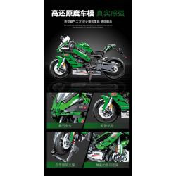 JIESTAR 58053 non  MÔ TÔ KAWASAKI NINJA 1000SX bộ đồ chơi xếp lắp ráp ghép mô hình  Kỹ Thuật Công Nghệ Cao Mô Hình Phương Tiện 2304 khối