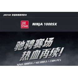 JIESTAR 58053 non  MÔ TÔ KAWASAKI NINJA 1000SX bộ đồ chơi xếp lắp ráp ghép mô hình  Kỹ Thuật Công Nghệ Cao Mô Hình Phương Tiện 2304 khối