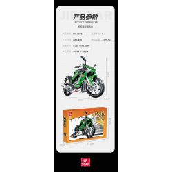 JIESTAR 58053 non  MÔ TÔ KAWASAKI NINJA 1000SX bộ đồ chơi xếp lắp ráp ghép mô hình  Kỹ Thuật Công Nghệ Cao Mô Hình Phương Tiện 2304 khối