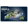 WOMA C0667 0667 MÁY BAY TRỰC THĂNG RẮN HỔ MANG bộ đồ chơi xếp lắp ráp ghép mô hình Military Army POWERFUL MILITARY Quân Sự Bộ Đội 340 khối
