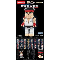 WANGAO 188017 GẤU CƠ KHÍ STREET FIGHTER 400% bộ đồ chơi xếp lắp ráp ghép mô hình