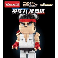 WANGAO 188017 GẤU CƠ KHÍ STREET FIGHTER 400% bộ đồ chơi xếp lắp ráp ghép mô hình