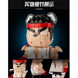 WANGAO 188017 GẤU CƠ KHÍ STREET FIGHTER 400% bộ đồ chơi xếp lắp ráp ghép mô hình