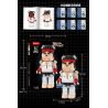 WANGAO 188017 GẤU CƠ KHÍ STREET FIGHTER 400% bộ đồ chơi xếp lắp ráp ghép mô hình