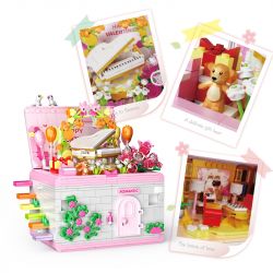 ZHEGAO 663015 HỘP QUÀ NGÀY LỄ TÌNH NHÂN bộ đồ chơi xếp lắp ráp ghép mô hình Creator VALENTINES DAY GIFT BOX Sáng Tạo 1236 khối