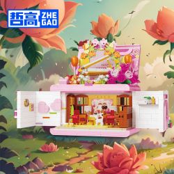 ZHEGAO 663015 HỘP QUÀ NGÀY LỄ TÌNH NHÂN bộ đồ chơi xếp lắp ráp ghép mô hình Creator VALENTINES DAY GIFT BOX Sáng Tạo 1236 khối