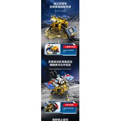 SEMBO 203367 TÀU THĂM DÒ MẶT TRĂNG CHANG'E bộ đồ chơi xếp lắp ráp ghép mô hình City Thành Phố 595 khối