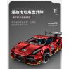 IM.MASTER QIHUI 9828-2 BẬC THẦY MÁY MÓC SIÊU XE DANIU STUNT DRIFT SƠN MÀU ĐỎ TÍA MẠ ĐIỆN tỷ lệ 1:10 bộ đồ chơi xếp lắp ráp ghép mô hình Technic Kỹ Thuật Công Nghệ Cao Mô Hình Phương Tiện 2202 khối
