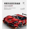 IM.MASTER QIHUI 9828-2 BẬC THẦY MÁY MÓC SIÊU XE DANIU STUNT DRIFT SƠN MÀU ĐỎ TÍA MẠ ĐIỆN tỷ lệ 1:10 bộ đồ chơi xếp lắp ráp ghép mô hình Technic Kỹ Thuật Công Nghệ Cao Mô Hình Phương Tiện 2202 khối