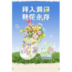 LOZ 1350 CẢM HỨNG XUẤT HIỆN CÁ SẤU HOA bộ đồ chơi xếp lắp ráp ghép mô hình Creator Sáng Tạo 1040 khối