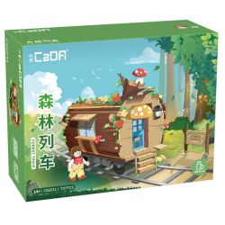 CADA DOUBLEE C66031 66031 TÀU RỪNG bộ đồ chơi xếp lắp ráp ghép mô hình FOREST TRAIN 748 khối