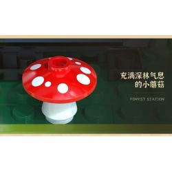 CADA DOUBLEE C66031 66031 TÀU RỪNG bộ đồ chơi xếp lắp ráp ghép mô hình FOREST TRAIN 748 khối