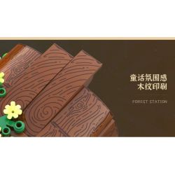 CADA DOUBLEE C66031 66031 TÀU RỪNG bộ đồ chơi xếp lắp ráp ghép mô hình FOREST TRAIN 748 khối