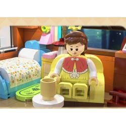 CADA DOUBLEE C66031 66031 TÀU RỪNG bộ đồ chơi xếp lắp ráp ghép mô hình FOREST TRAIN 748 khối