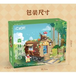 CADA DOUBLEE C66031 66031 TÀU RỪNG bộ đồ chơi xếp lắp ráp ghép mô hình FOREST TRAIN 748 khối