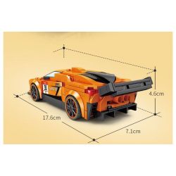 Kazi KY6118 6118 DỰ ÁN XE HƠI NỔI TIẾNG SIÊU MUI TRẦN LAMBO bộ đồ chơi xếp lắp ráp ghép mô hình Speed Champions Racing Cars Đua Xe Công Thức 301 khối