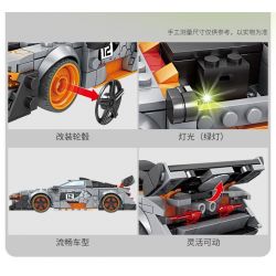 Kazi KY6119 6119 DỰ ÁN XE HƠI NỔI TIẾNG SIÊU KÉO KAILUN SENNA bộ đồ chơi xếp lắp ráp ghép mô hình Speed Champions Racing Cars Đua Xe Công Thức 291 khối