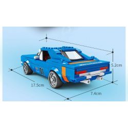 Kazi KY6120 6120 DỰ ÁN XE HƠI NỔI TIẾNG THỂ THAO CHALLENGER bộ đồ chơi xếp lắp ráp ghép mô hình Speed Champions Racing Cars Đua Xe Công Thức 317 khối