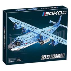 BAKA TECHNOLOGY BK6612 6612 MÁY BAY VẬN TẢI Y9 bộ đồ chơi xếp lắp ráp ghép mô hình Military Army Quân Sự Bộ Đội 1856 khối